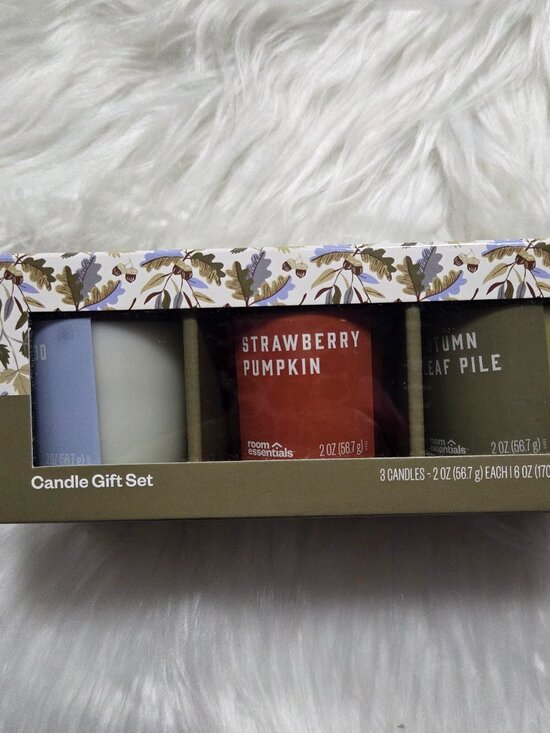 Room Essentials Glass Jar Candle Set - Picture 1 of 5